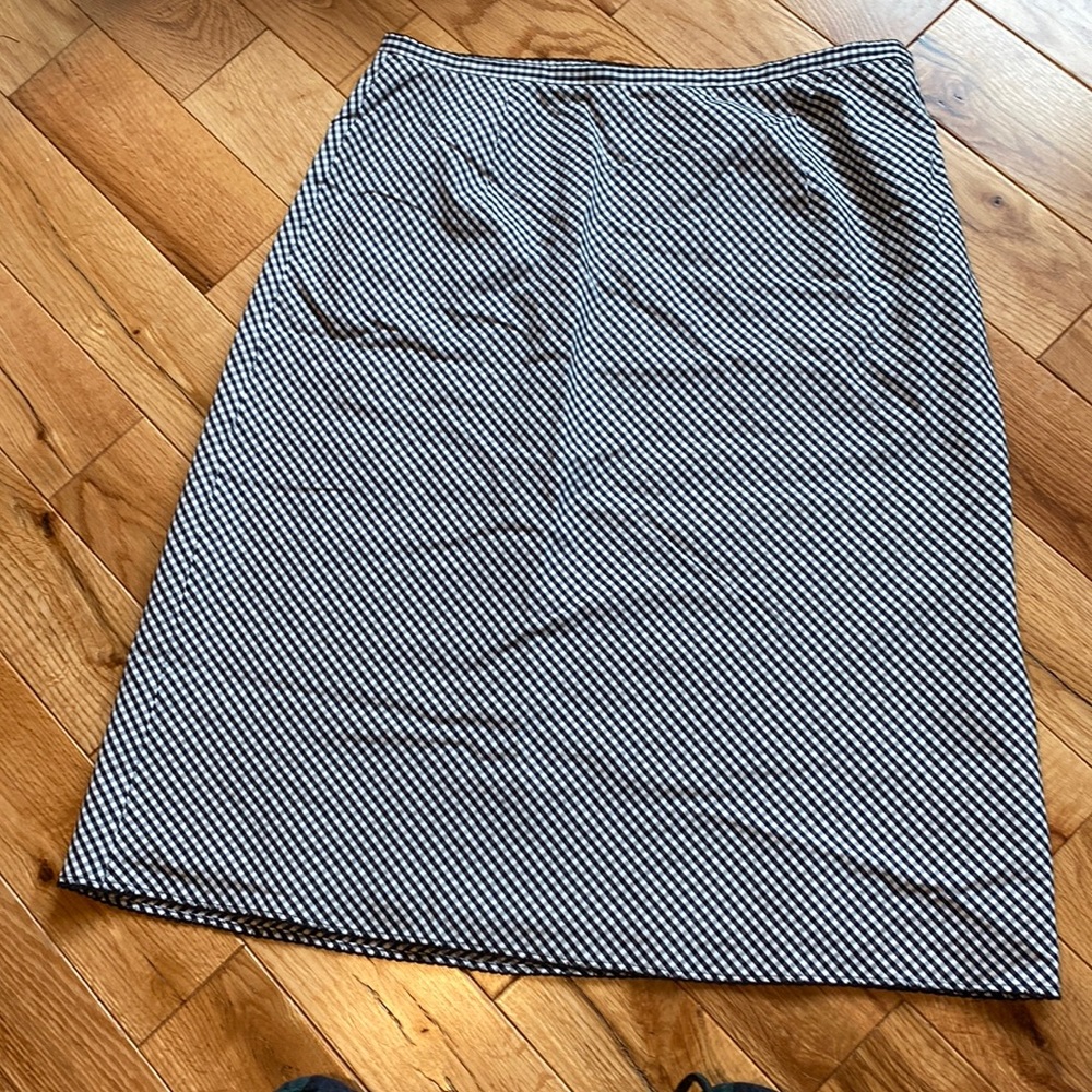 Black and White check skirt